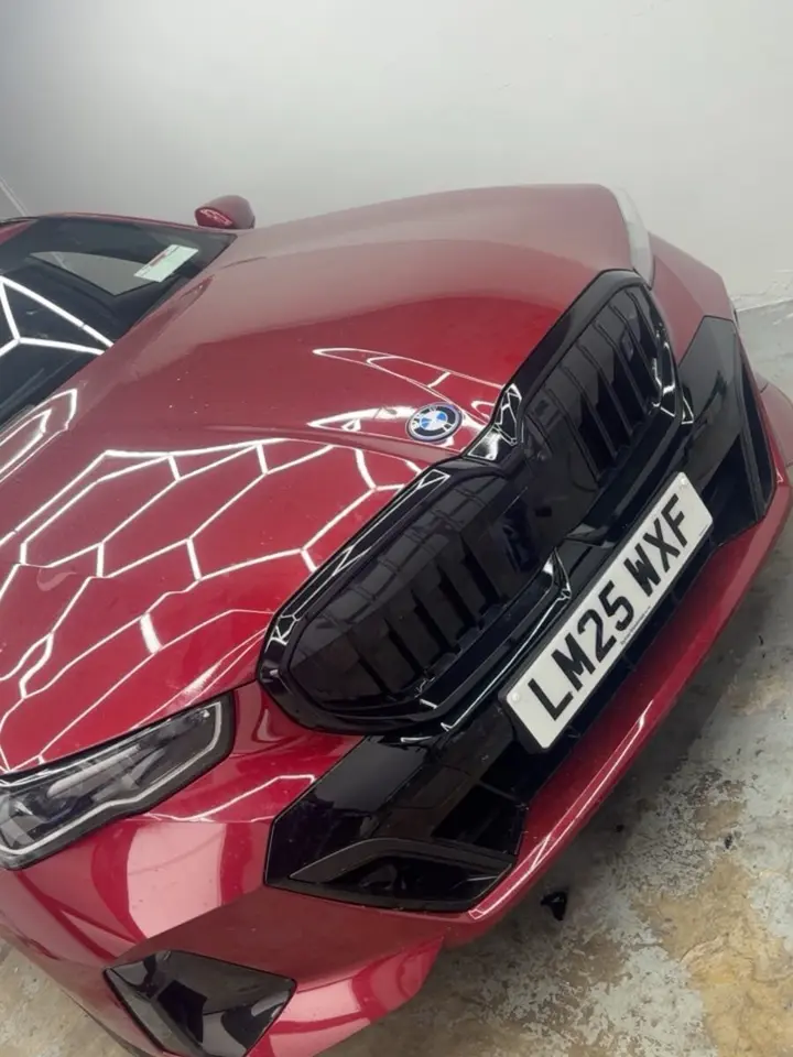 Red vehicle showing a premium colour finish